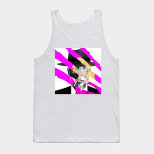 remix pink and black movies of summer hits ecopop Tank Top